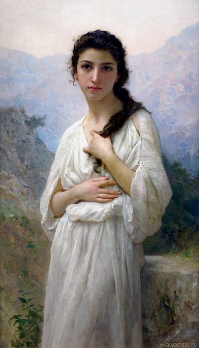 Meditation by William Adolphe Bouguereau